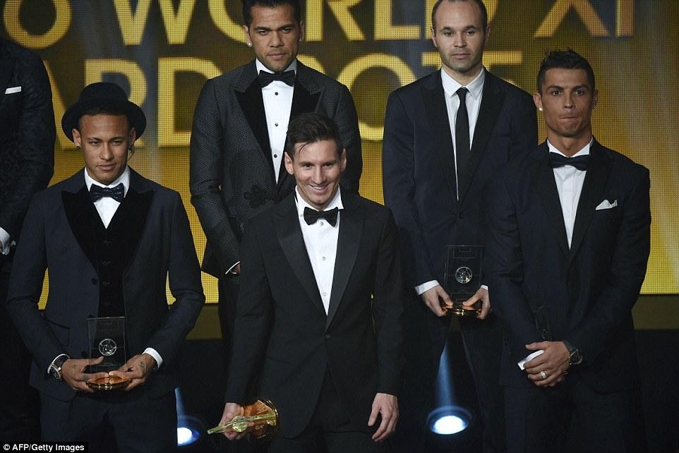 Lionel Messi announced as FIFA Ballon d'Or 2015 winner ahead of ...